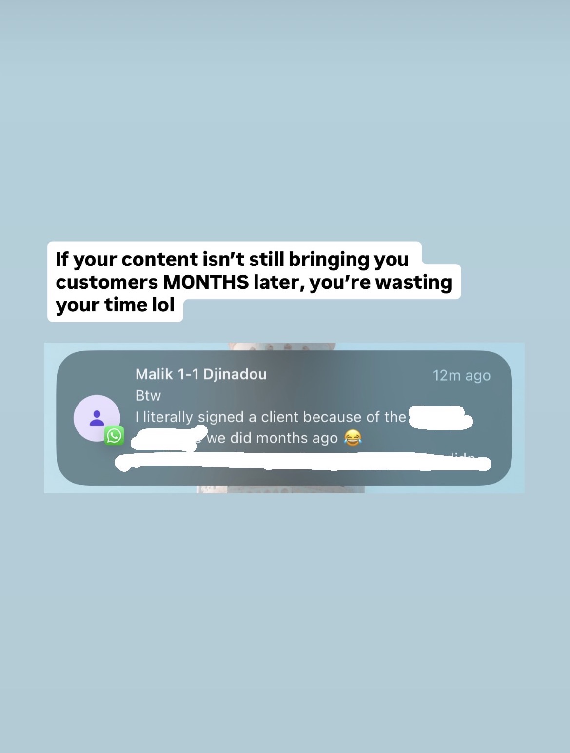 Malik testimonial